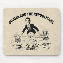 Obama and the Republicans Mouse Pad