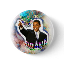 Obama Aquarius Button
