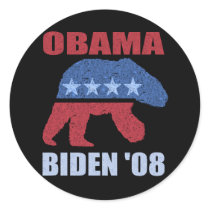 Obama Biden '08 Polar Bear Bumper Sticker Democrat