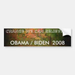 OBAMA/BIDEN 2008 AUTOCOLLANT POUR VOITURE