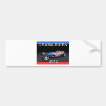 Obama Biden 2012 Racing Car Bumper Stickers