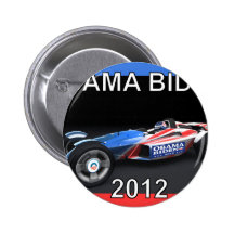 Obama Biden 2012 Racing Car Pinback Button