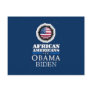 Obama Biden AFRICAN AMERICANS Postcard