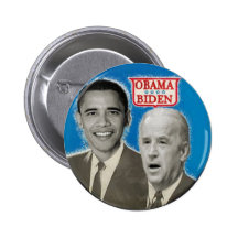 OBAMA / BIDEN Blue Button
