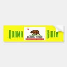 Obama Biden CALIFORNIA Bumper Sticker