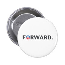 Obama / Biden Forward Slogan (Grey) Pin