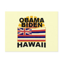 Obama Biden HAWAII Postcard