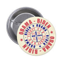 Obama Biden Our Ticket 2012 Pins