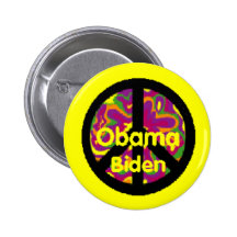 Obama Biden Peace Button