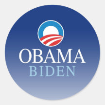 Obama / Biden Round Stickers