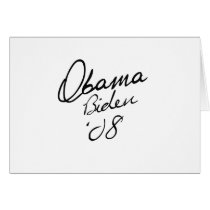 Obama Biden Signature cards