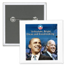 Obama / Biden Square Button