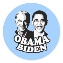 Obama Biden T-shirt Round Stickers