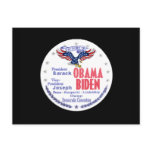 Obama Biden Ticket Postcard