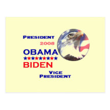 Obama Biden Ticket Postcard