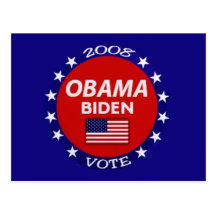 Obama Biden Vote Postcard