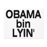 Obama bin Lyin' postcards