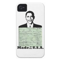 OBAMA BIRTH CERTIFICATE MADE IN THE U.S.A. Case-Mate iPhone 4 CASE