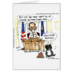 Obama & Bo Satirical Cartoon Gifts Tees & Cards