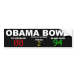 Obama Bowl - Official Scoring Bumper Sticker