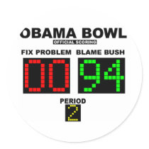 Obama Bowl - Official Scoring Round Sticker