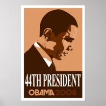 Obama Brown 44th President Poster 3