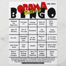 Obama Bullcrap Bingo #001 & #002 Flyer Design