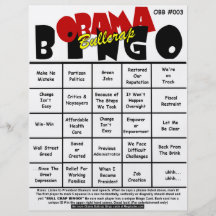 Obama Bullcrap Bingo #003 & #004 Full Color Flyer