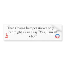 Obama Bumer Sticker People Are Idiots