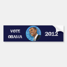 Obama bumperstickers Vote Obama 2012 Bumper Sticker