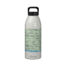 Obama Campaign Birth Certificate Bottle