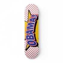 Obama! Caomic Halftone Print Skateboard Deck