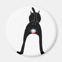 Obama Cat Fridge Magnet