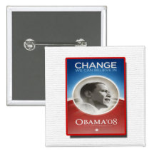 OBAMA CHANGE CAMPAIGN BUTTON