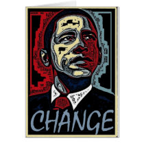Obama Change Greeting Card