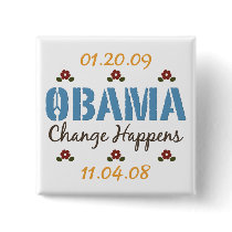 Obama Change Happens Button