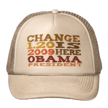 OBAMA Change is Here - hat