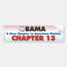 Obama - Chapter 13 Bumper Stickers