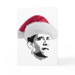 Obama Christmas father xmas Greeting Card