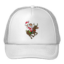 Obama Christmas Reindeer Santa Claus gifts Hat