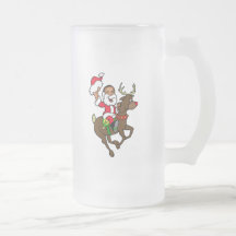 Obama Christmas Reindeer Santa Claus gifts Mugs