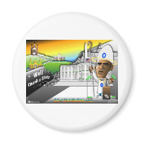 Obama Church Fridge Magnets