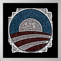 Obama Circle Posters