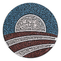Obama Circle Stickers