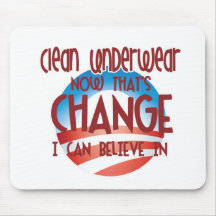 Obama Clean Underwear Mouse Pad