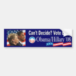 Obama/Clinton '08 Bumper Stickers