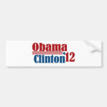 obama clinton 2012 bumper stickers