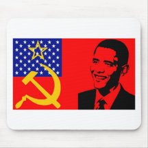Obama Communist Flag Mouse Pads