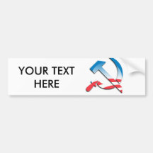 Obama Communist Symbol Bumper Sticker