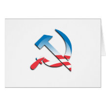 Obama Communist Symbol Card
